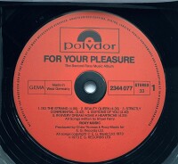 Roxy Music - For Your Pleasure [LP] | Polydor - 2344 077...