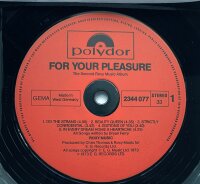 Roxy Music - For Your Pleasure [Vinyl LP]