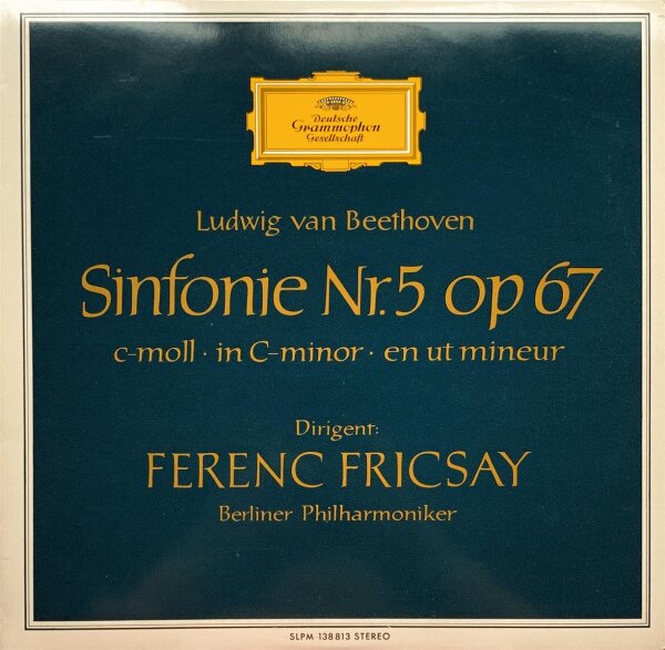 Ludwig van Beethoven - Sinfonie Nr. 5 Op 67 C-moll [LP] | Deutsche Grammophon - SLPM 138 813 | Germany, 1962 | /EX