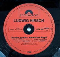 Ludwig Hirsch - Komm Großer Schwarzer Vogel [LP] | Polydor - 2376 106 | Germany | NM/VG