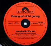Konstantin Wecker - Genug Ist Nicht Genug [Vinyl LP]