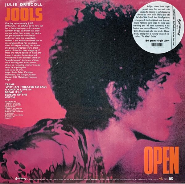 Julie Driscoll, Brian Auger & The Trinity - Open [Vinyl LP]