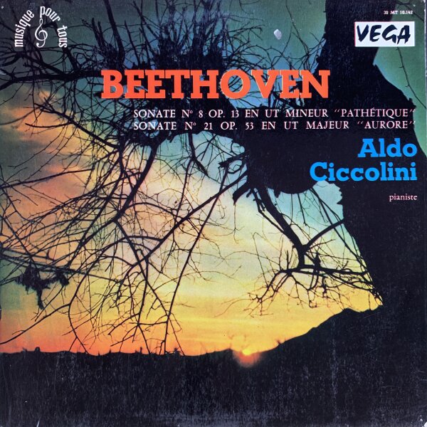 Beethoven - "PATHETIQUE" & "AURORE" [LP] | Vega - 30 MT 10.142 | France | VG/EX