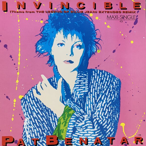Pat Benatar - Invincible  [12 Maxi] | Chrysalis - 601 941 | Europe, 1985 | NM/NM