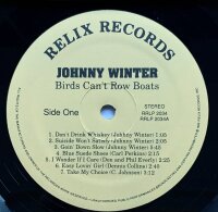 Johnny Winter - Birds Cant Row Boats [Vinyl LP]
