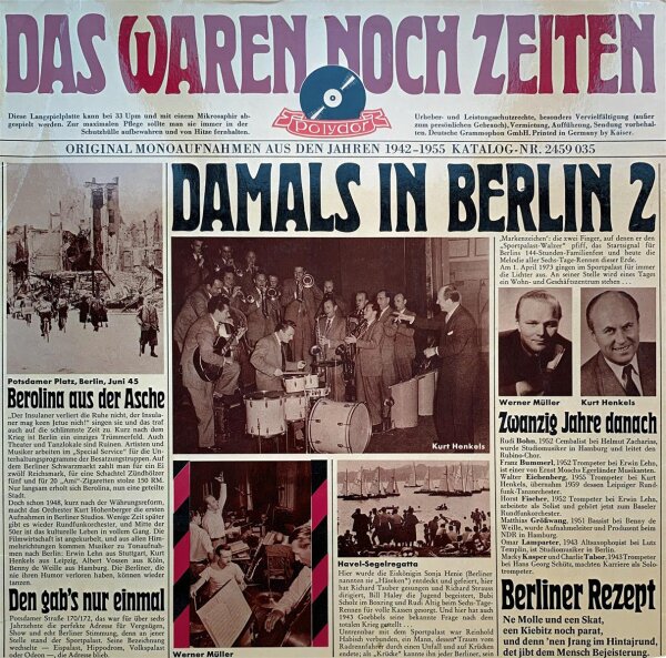 Various - Das Waren Noch Zeiten [LP] | Polydor - 2459 035 | EX/VG+