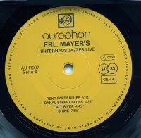FRL. Mayers Hinterhaus - Jazzer [LP] | Aurophon - AU 11097 | NM/VG