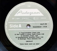 Unkraut - keine Seele weint um mich  [LP] | Autogram Records  - ALLP-276 | VG-/EX