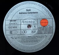 Adriano Celentano - Soli [LP] | Ariola - 200 687-320 | Germany, 1979 | VG+/VG+