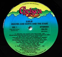 Lulu - Heaven And Earth And The Stars [LP] | Chelsea Records - CHL 518 | US, 1976 | NM/VG