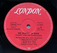 Johnny And The Hurricanes - The Legends Of Rock [Vinyl LP]