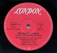 Johnny And The Hurricanes - The Legends Of Rock [Vinyl LP]