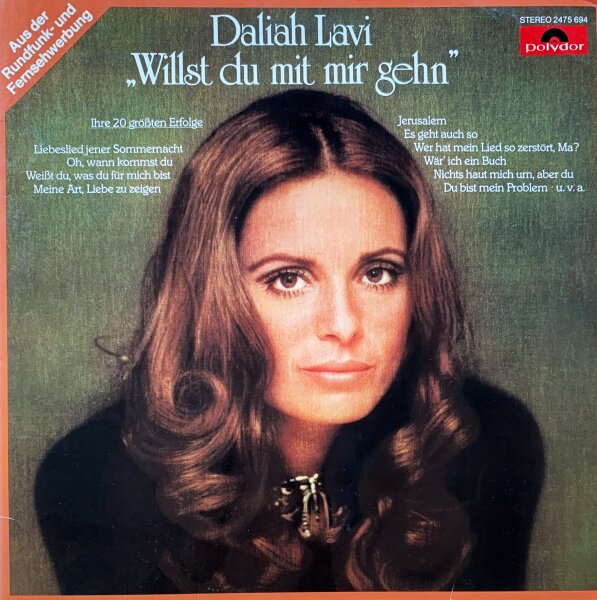 Daliah Lavi - Willst Du Mit Mir Gehn [LP] | Polydor - 2475 694 | Germany | VG/EX