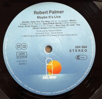 Robert Palmer - Maybe Its Live [LP] | Island - 29 033 8 | VG+/VG