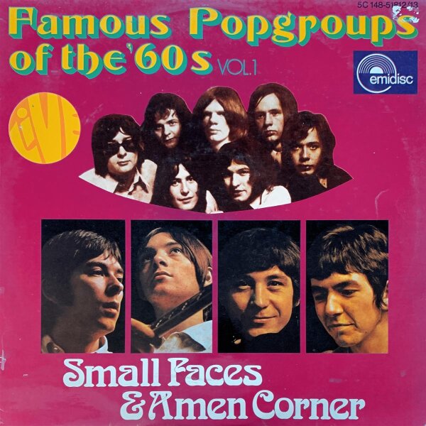 Small Faces & Amen Corner - Famous Popgroups of the 60s [LP] | Emidisc - 5C 148-51812/13 | Netherlands, 1973 | NM/VG