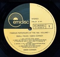 Small Faces & Amen Corner - Famous Popgroups of the 60s [Vinyl LP]