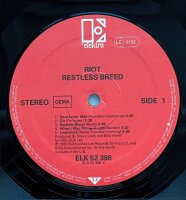 Riot - Restless Breed [LP] | Elektra - ELK K 52 398 |...