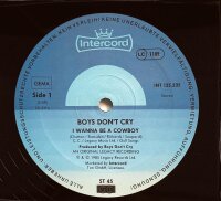 Boys Dont Cry - I Wanna Be A Cowboy [LP] | Intercord -...