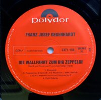 Franz Josef Degenhardt - Die Wallfahrt Zum Big Zeppelin [Vinyl LP]