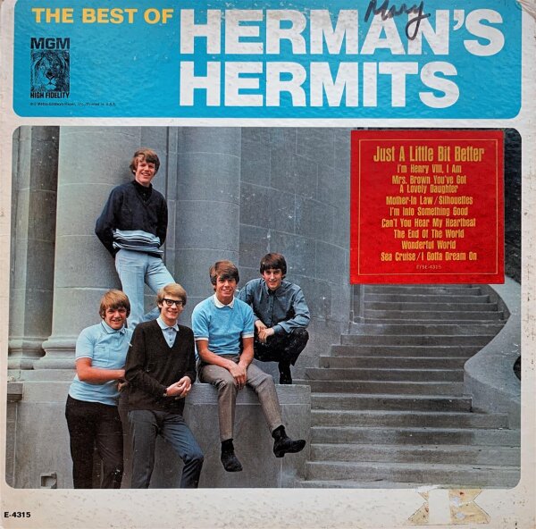 Hermans Hermits - The Best Of Hermans Hermits [LP] | MGM Records -  E4315 | US, 1965 | VG-/VG-