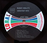 Buddy Holly - Buddy Hollys Greatest Hits [LP] | Coral -...