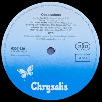 UFO - Obsession [LP] | Chrysalis - 6307 629 | VG+/EX