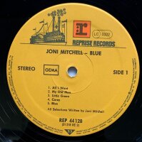 Joni Mitchell - Blue [LP] | Warner Music - 44 128 |...