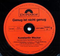 Konstantin Wecker - Genug ist nicht genug [Vinyl LP]
