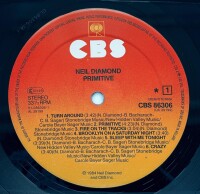Neil Diamond - Primitive [LP] | CBS - CBS 86306 |...
