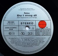 Relax - Du I Mog Di (Zehn Bayrische Love Songs) [Vinyl LP]