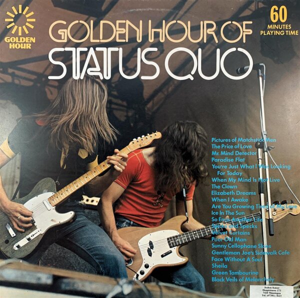 Status Quo - Golden Hour Of Status Quo [LP] | Golden Hour - GH 556 | UK, 1973 | NM/VG+