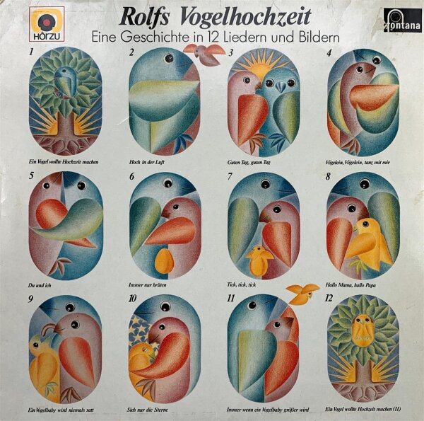 Rolf Zuckowski - Rolfs Vogelhochzeit (Eine Geschichte In 12 Liedern Und Bildern) [LP] | Fontana - 6434 319 | Germany, 1977 | EX/VG