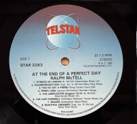Ralph McTell - At the end of a perfect day [LP] | Telstar - STAR 2263 | France, 1985 | NM/EX