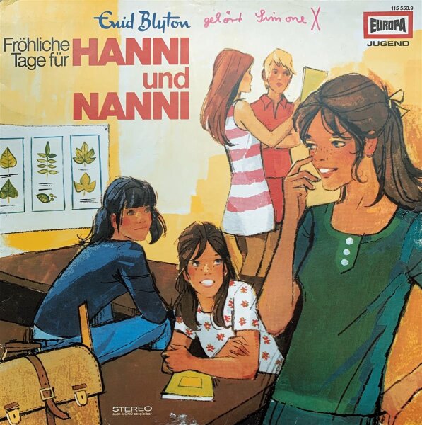 Enid Blyton - Fröhliche Tage Für Hanni Und Nanni [LP] | Europa  - 115 553.9 | Germany, 1977 | VG+/VG