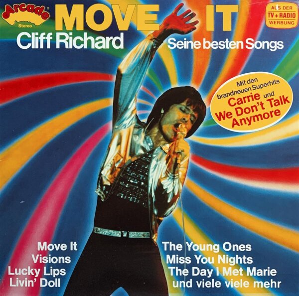 Cliff Richard - Move It - Seine Besten Songs [LP] | Arcade - ADE G 85 | Germany, 1980 | NM/VG+