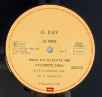 O. Kay - When The D.J. Plays Her Favorite Song (Extended D.J.-Mix) [12 Maxi] | EMI - 1C K 060 20 1188 6 | Germany, 1986 | VG+/VG+
