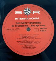 The Everly Brothers - 20 Greatest Hits / Bye Bye Love [LP] | SR International - 60 5477 | Germany | NM/EX