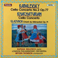 Kabalevsky, Glazunov, Khachaturian – Raphael Wallfisch - Cello Concerto No. 2 / Chant Du Ménestrel / Cello Concerto [Vinyl LP]