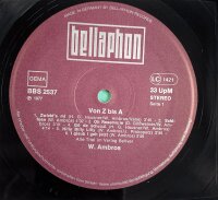 W. Ambros - Von Z-A [LP] | Bellaphon - Bellaphon –...