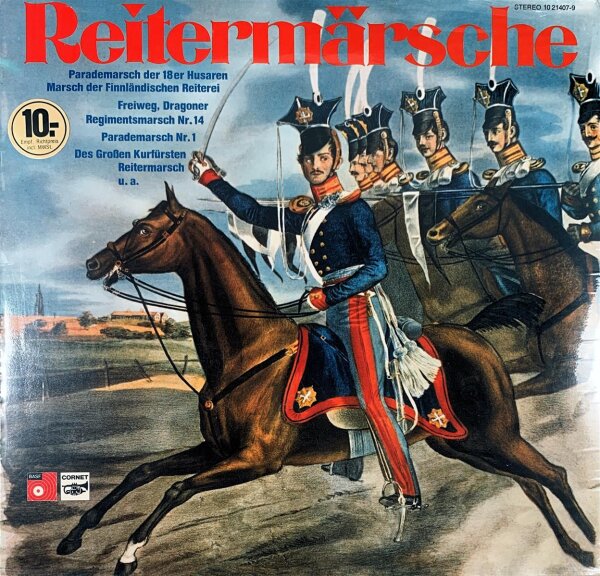 Luftwaffenmusikkorps 3 - Reitermärsche [LP] | Cornet - 10 21407-9 | Germany | M/M