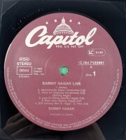 Sammy Hagar - Sammy Hagar Live [LP] | Capitol Records - 1C 064 7122991 | Germany, Nov 10, 1983 | EX/VG