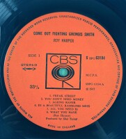 Roy Harper - Come Out Fighting Ghengis Smith [LP] | CBS -...
