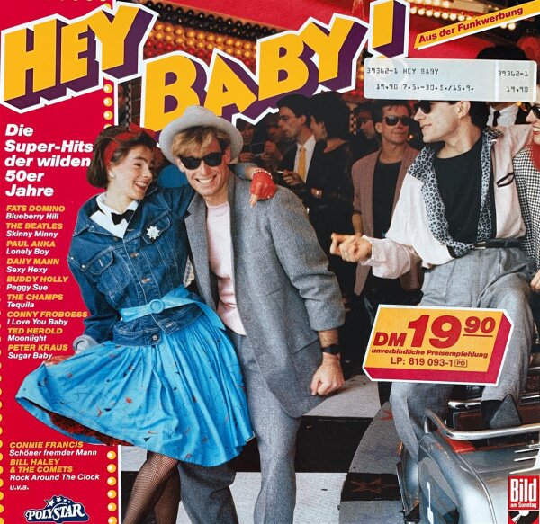 Various - Hey Baby! Die Super-Hits Der Wilden 50er Jahre [LP] | PolyStar - 32 243-8 | Germany | NM/EX