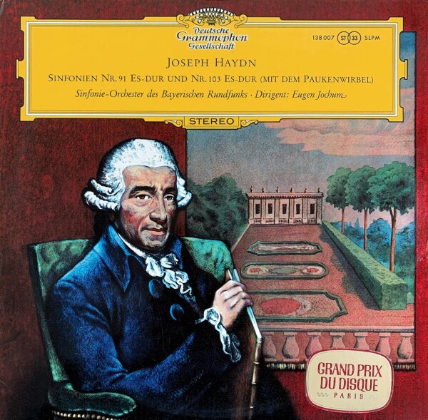 Joseph Haydn - Sinfonie Nr. 91 Es-Dur / Sinfonie Nr. 103 Es-Dur [LP] | Deutsche Grammophon - 138 007 SLPM | Germany, 1966 | NM/EX