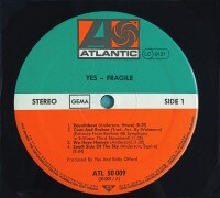 Yes - Fragile [LP] | Atlantic - ATL 50 009 | Germany,...
