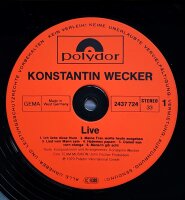 Konstantin Wecker - Live [LP] | Polydor - 2664 239 | Germany, 1979 | NM/VG+