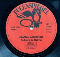 Ukamau Amerindia - Folklore De Bolivia [LP] |...