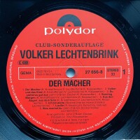 Volker Lechtenbrink - Der Macher [LP] | Polydor - 27 656-8 | Germany, 1978 | EX/VG+