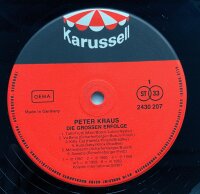 Peter Kraus - Die Großen Erfolge [LP] | Karussell -...