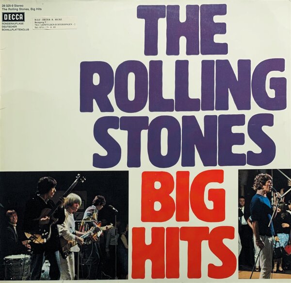 The Rolling Stones - Big Hits [LP] | Decca - 28 325-9 | Germany | NM/VG+